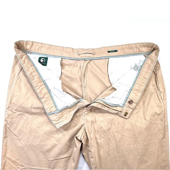 Duck Head Chino Trousers Khaki Straight Leg Flat Front Mens Size 44/34 - Picture 5 of 10
